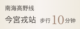 南海高野线 今宫戎站 步行10分钟